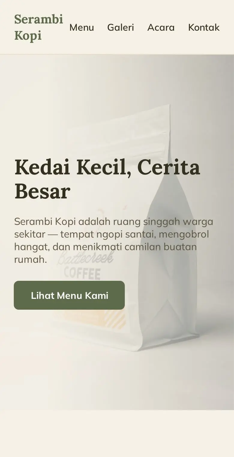 Pratinjau Serambi Kopi