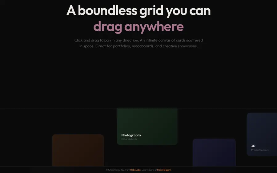 Pratinjau Drag & Pan