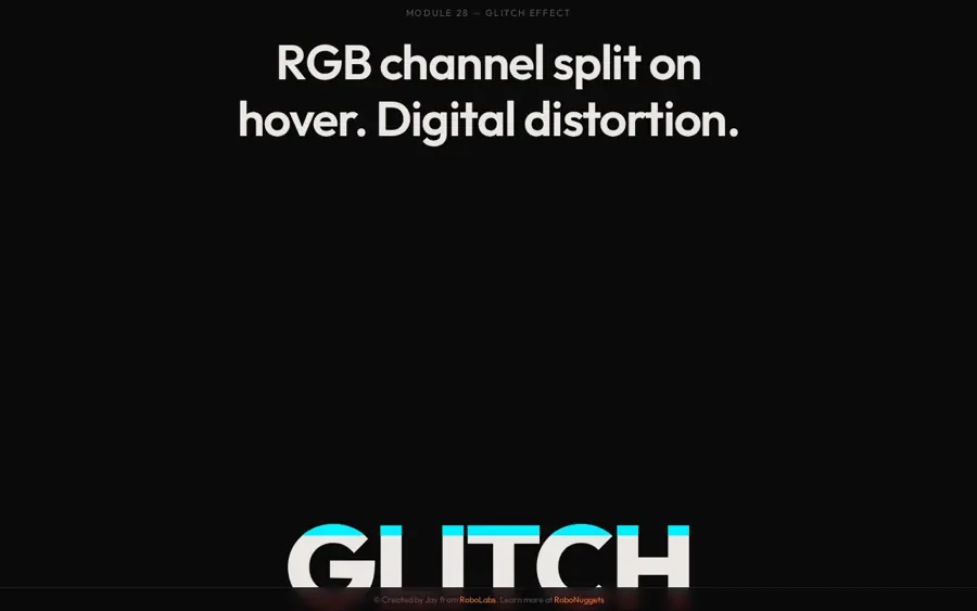 Pratinjau Glitch Effect