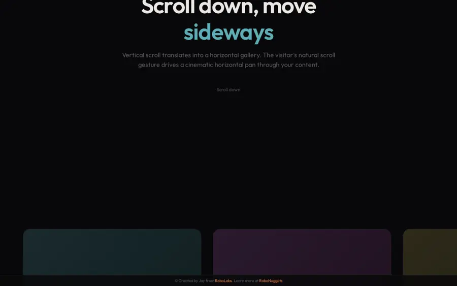 Pratinjau Horizontal Scroll
