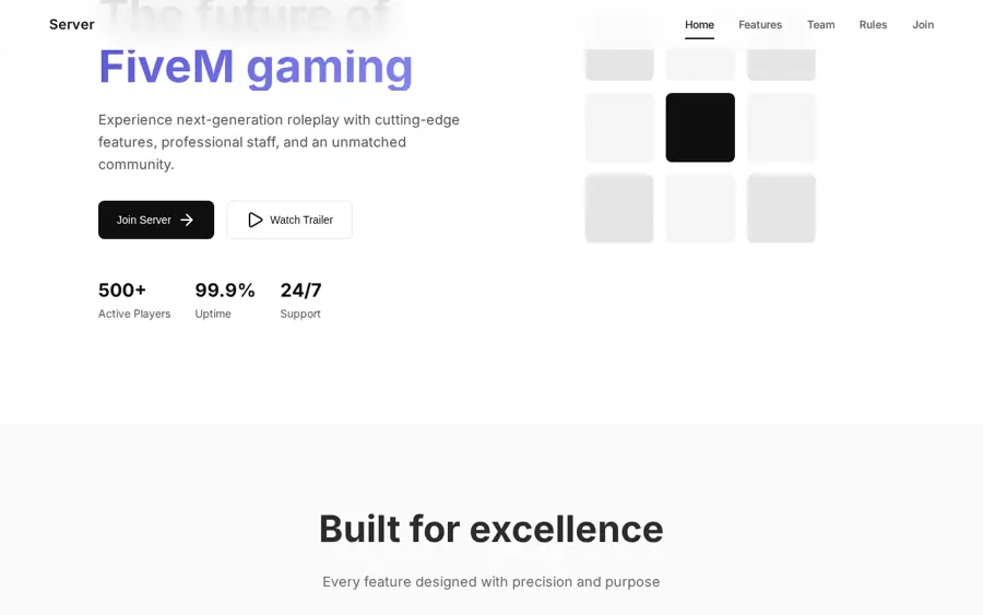 Pratinjau Server Gaming Pro Enam
