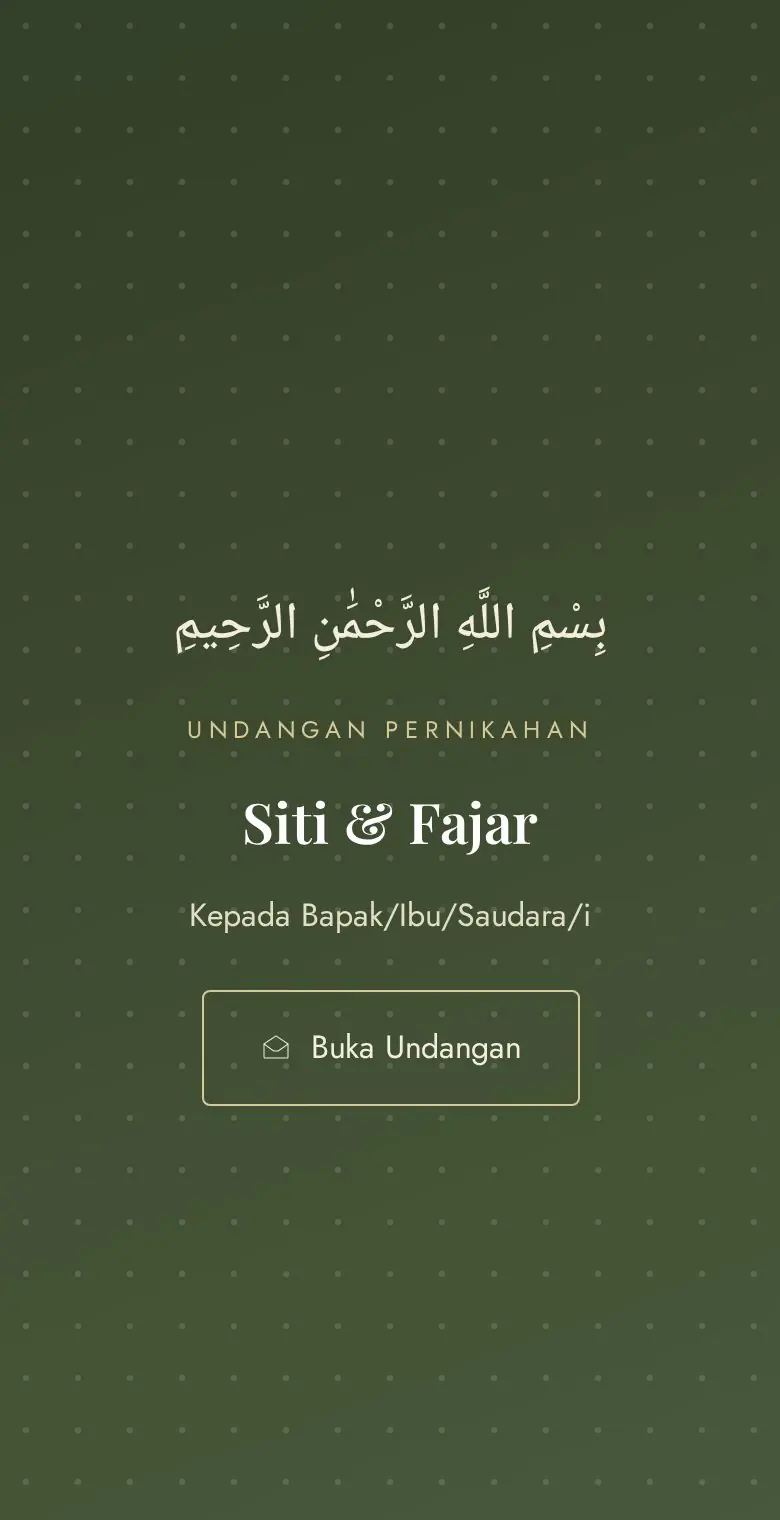 Pratinjau Siti & Fajar — Undangan Elegan