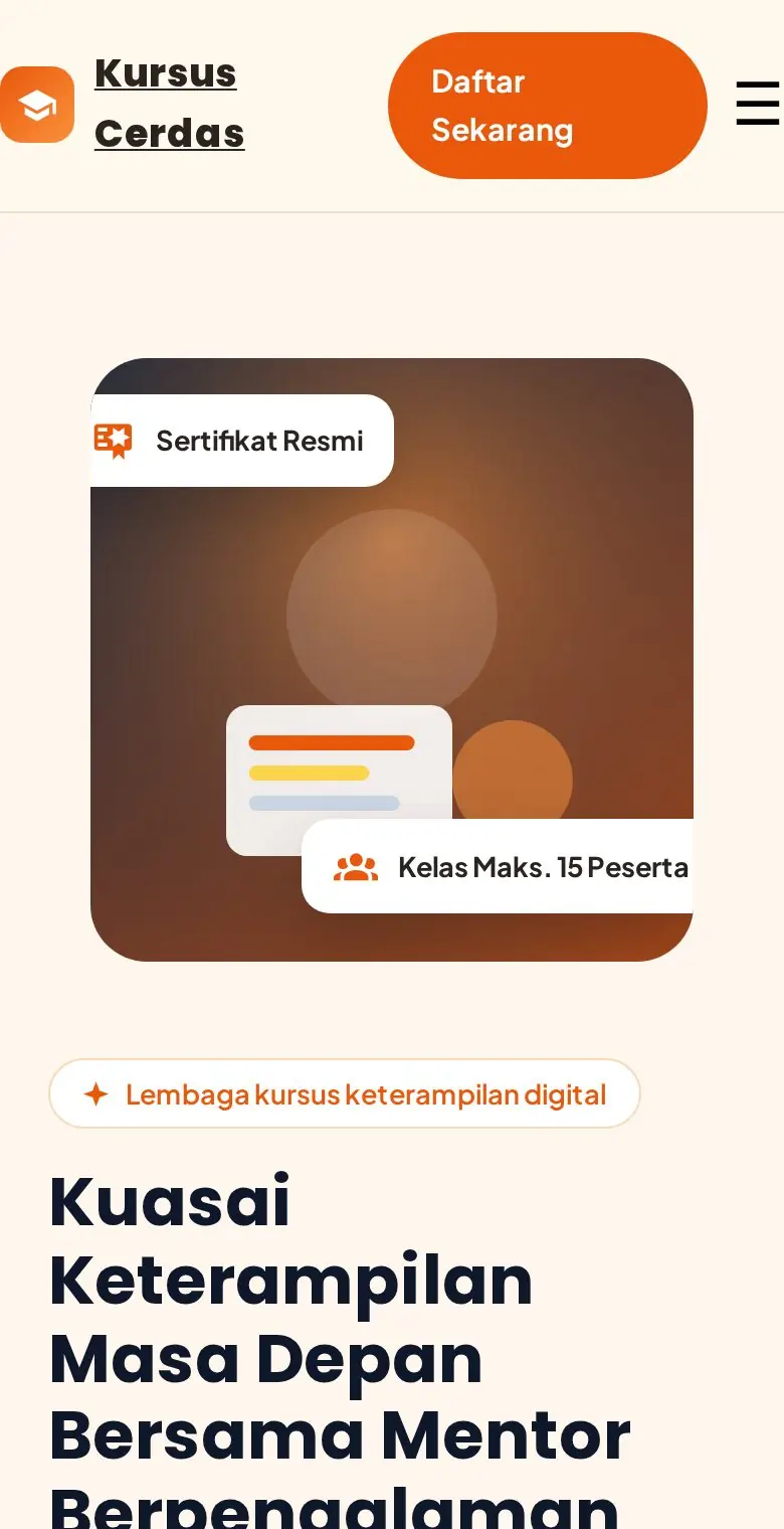 Pratinjau Kursus Cerdas