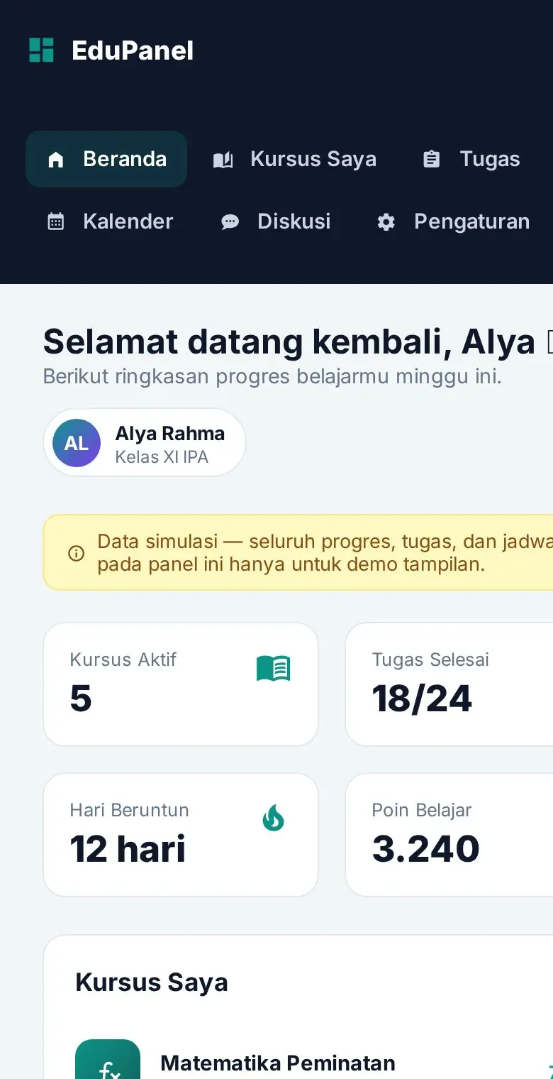 Pratinjau EduPanel