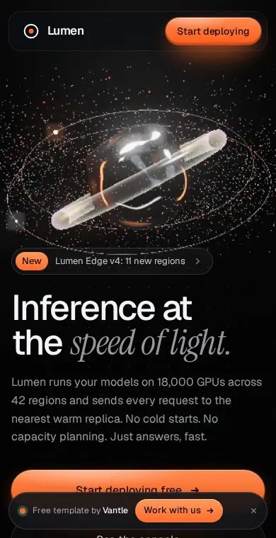Pratinjau Lumen SaaS