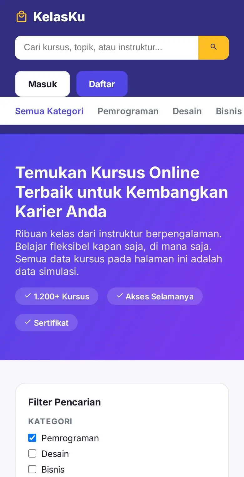 Pratinjau KelasKu