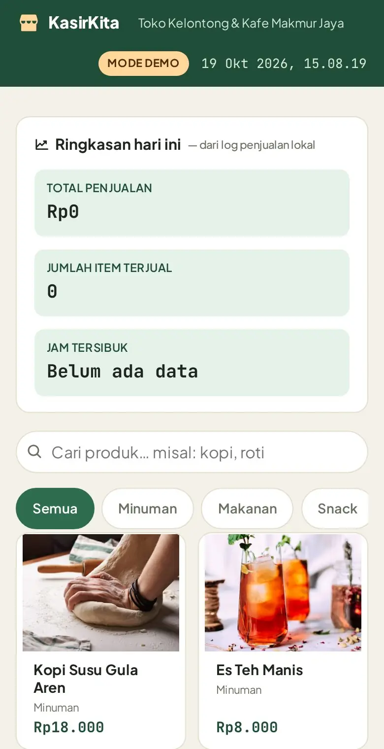 Pratinjau KasirKita