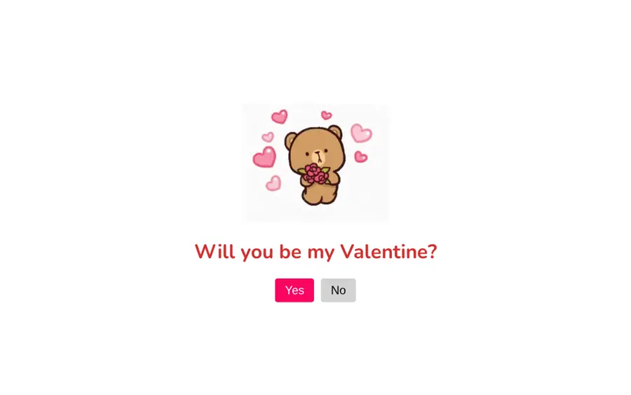 Pratinjau Valentine Interaktif