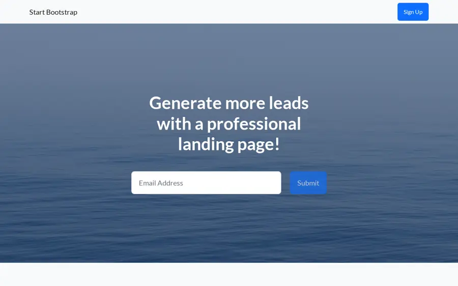Pratinjau Landing Page