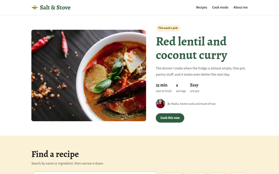 Pratinjau Dapur Resep